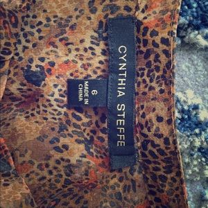 Cynthia Steffe Leopard print blouse